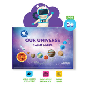 Educational flash cards for space exploration