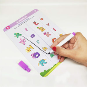 Miniwhale's Fun-O-Logy flashcard with a marker pen