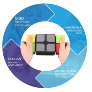 Rubik's Cube has an elegant design with comfortable non-slip soles that is skid resistant and with velcro design