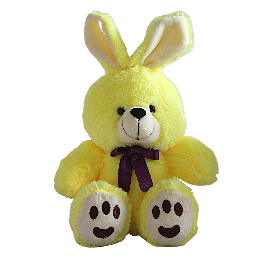 Bunny Soft Toy with Paws - 10 Inches (YELLOW) - Miniwhale