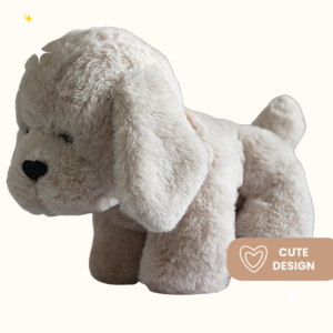 Soft and huggable grey dog - a perfect gift for your wife or girlfriend