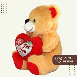 Plush brown teddy bear stuffed animal with a lovable expression