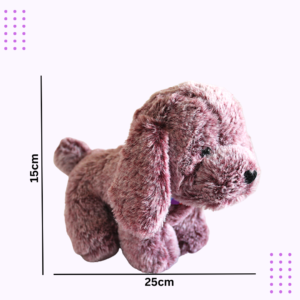 Plush pink puppy toy
