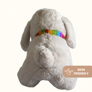 Grey plush dog toy - a cozy gift for your significant other