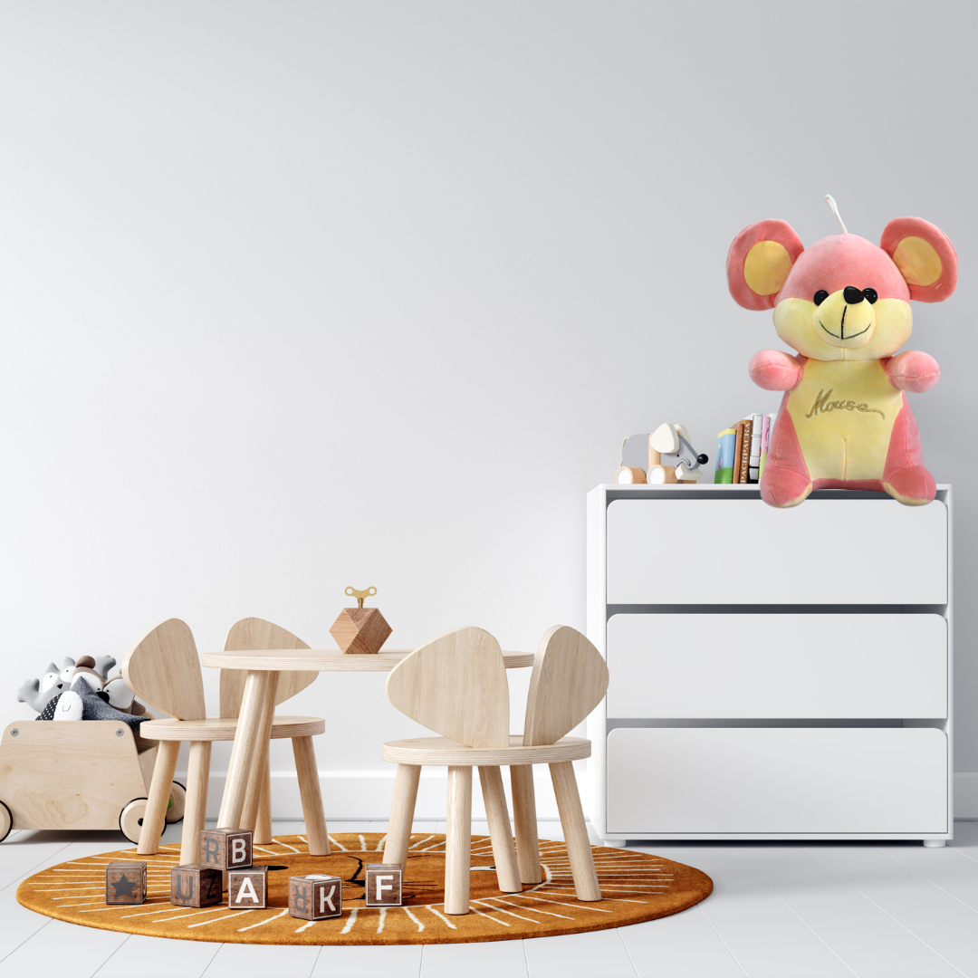 Pink mouse doll for playtime