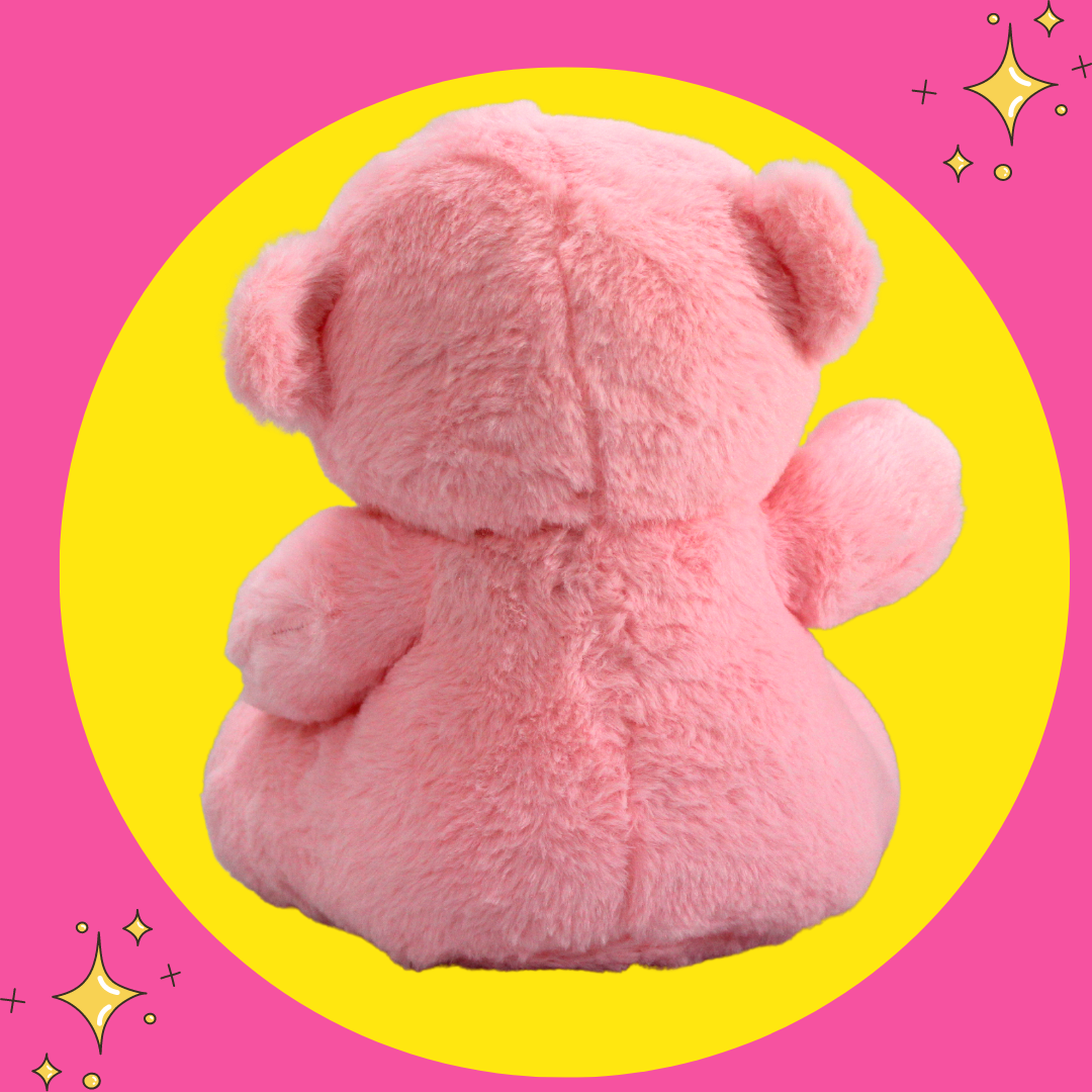 Teddy Bear Soft Toy - Cute, Tall stuffed, plushie - Perfect for Gift  Shopping 12 Inches (Pink) - Miniwhale
