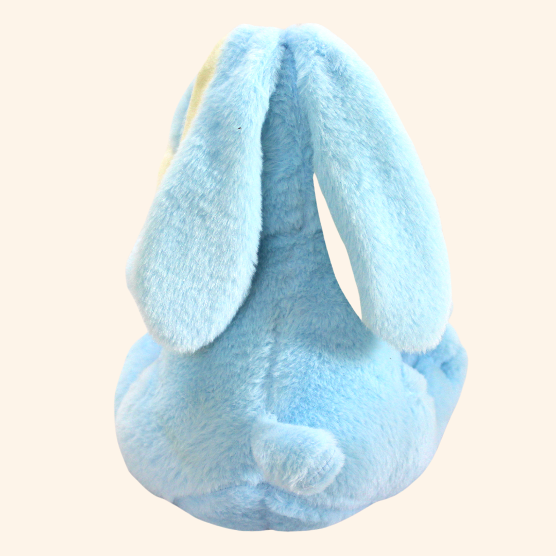 Big Cute Plush Bunny Teddy Bear Doll - The Perfect Stuffed Rabbit Soft Toy  12 Inches (Grey) - Miniwhale