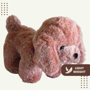 Soft and lovable red dog toy - a cute gift for someone special