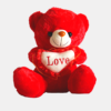 Red teddy bear soft toy with heart - perfect for cuddles!