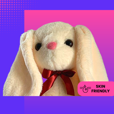 Gift your wife or girlfriend this sweet cream bunny stuffed toy for a cozy cuddle companion
