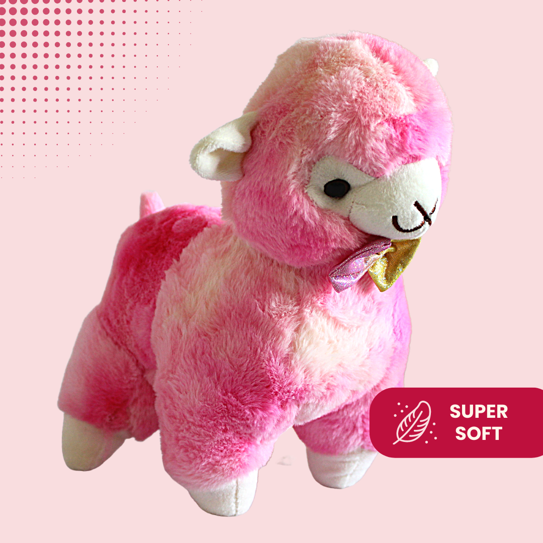 Fluffy white lamb stuffed animal for babies and toddlers